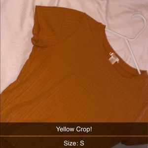 Yellow crop top!!